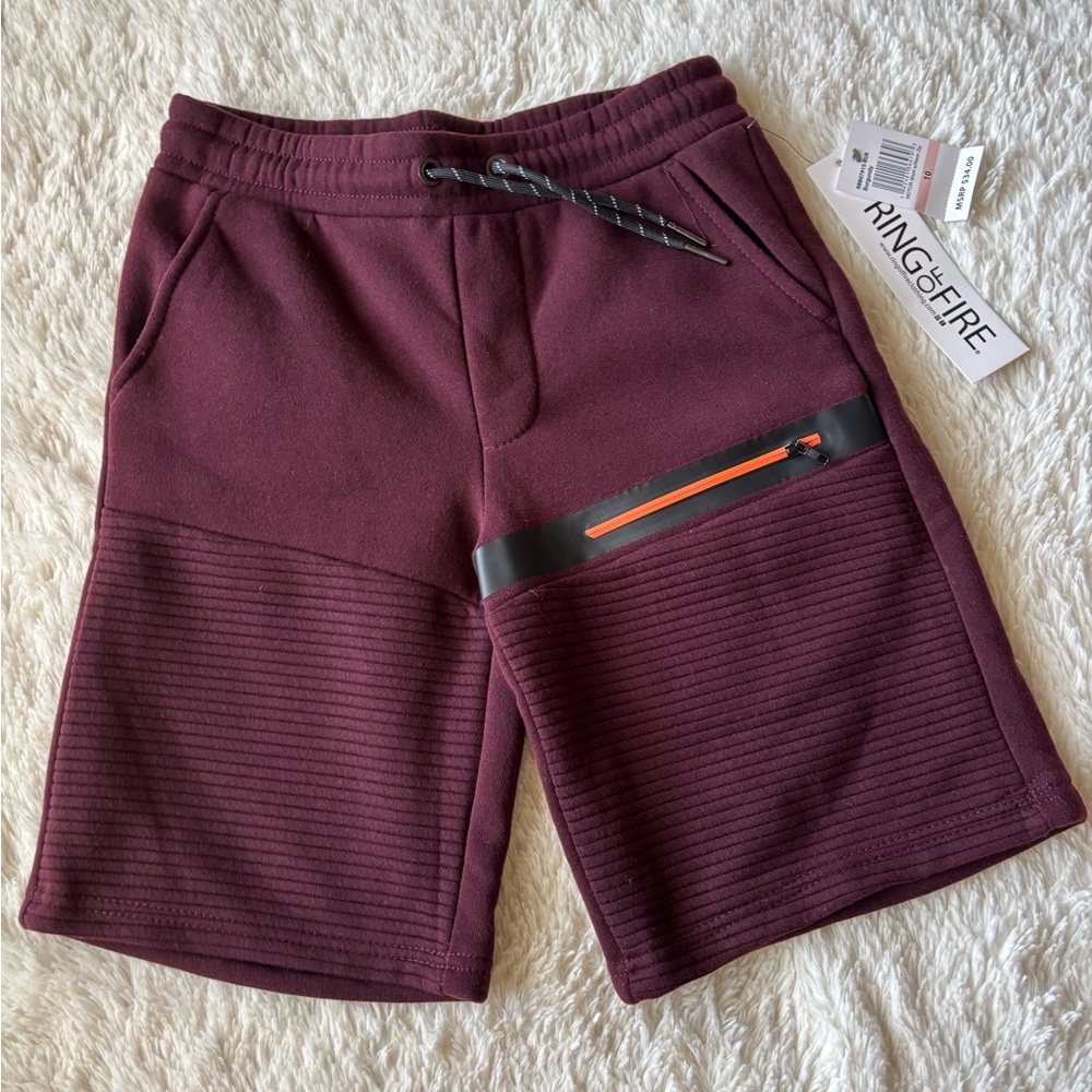Ring of Fire Maroon Shorts